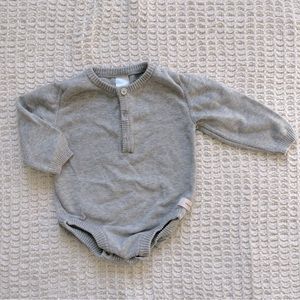 Tiny Cottons sweater romper 3-6m